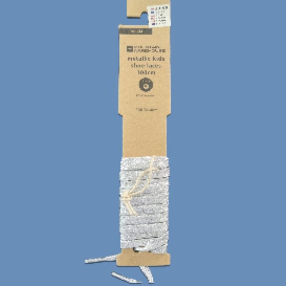 NWT - Mountain Warehouse Silver Metallic Kids Shoe Laces 100cm - Picture 1 of 6